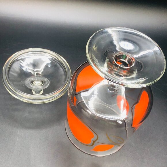 60s Anchor Hocking ENCHANT Ware Apothecary Jar Vintage Kitchen Glassware - Picture 10 of 12